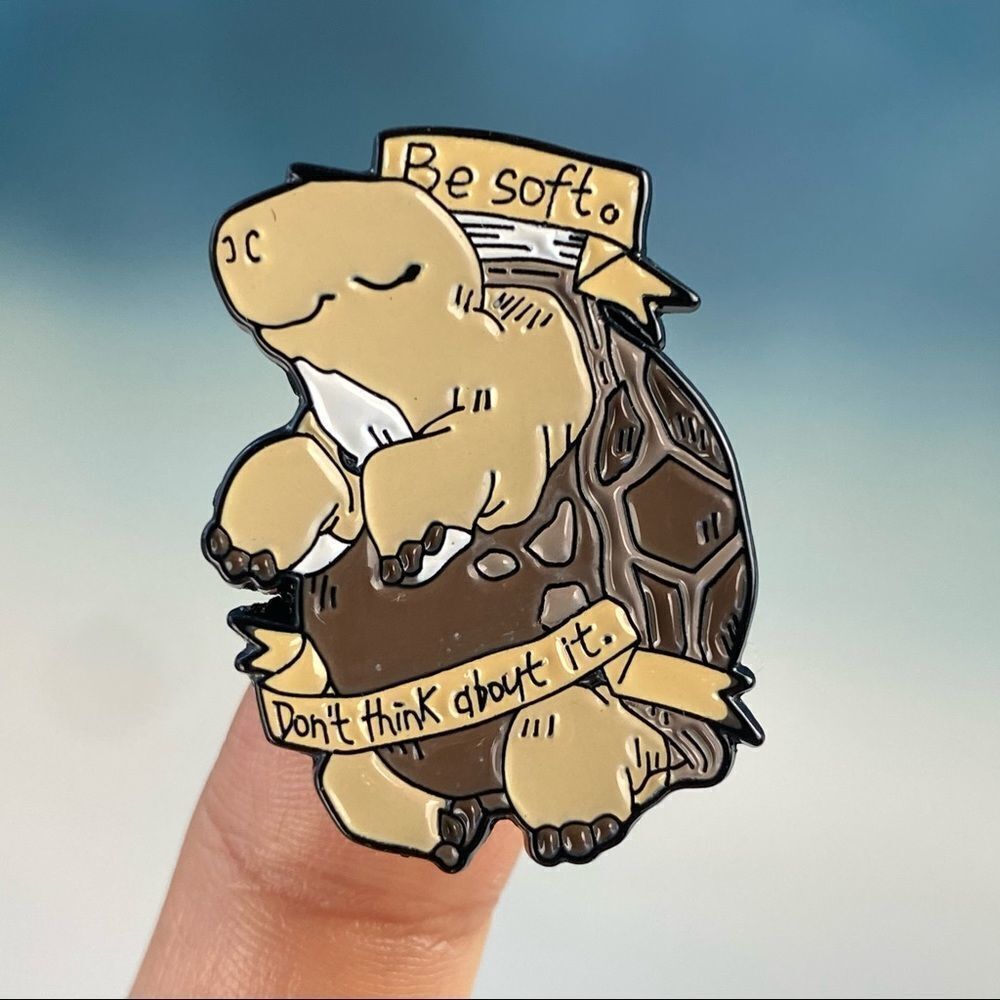 Turtle Be Soft Enamel Pin/ Brooch Lapel